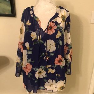 NWT Apt 9 Long Sleeve Blouse XL